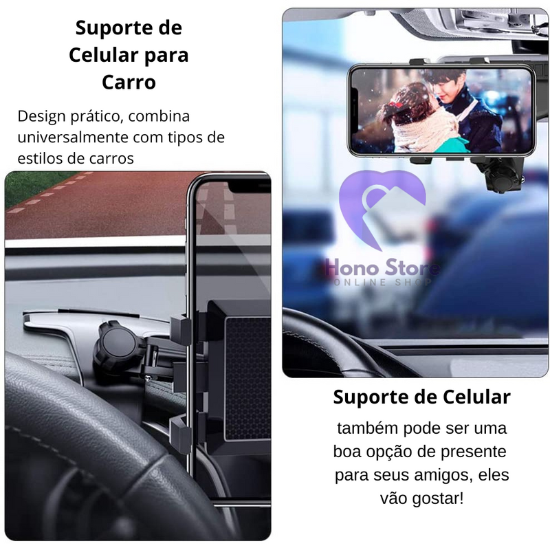 Suporte de Celular para painel de Carro /360 ° Mobile Phone Holder